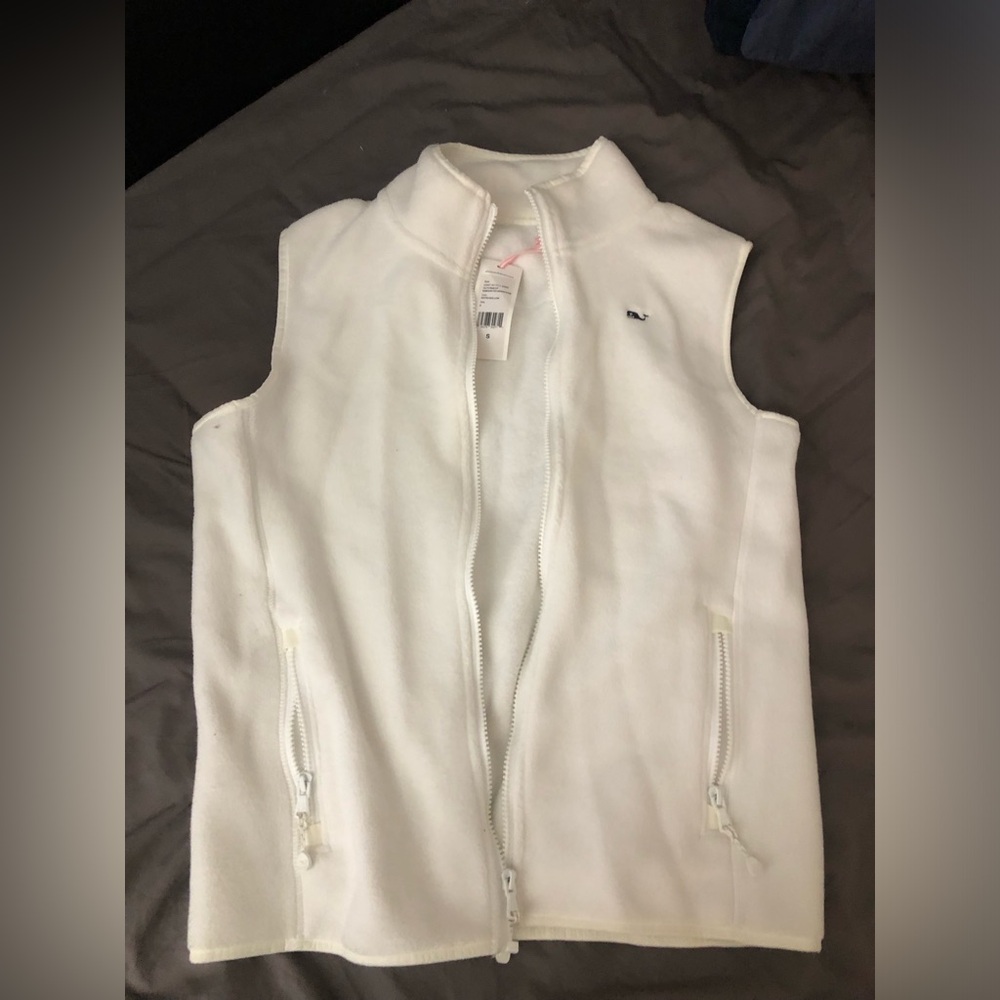 New Vineyard Vines Fleece Harbor Vest S